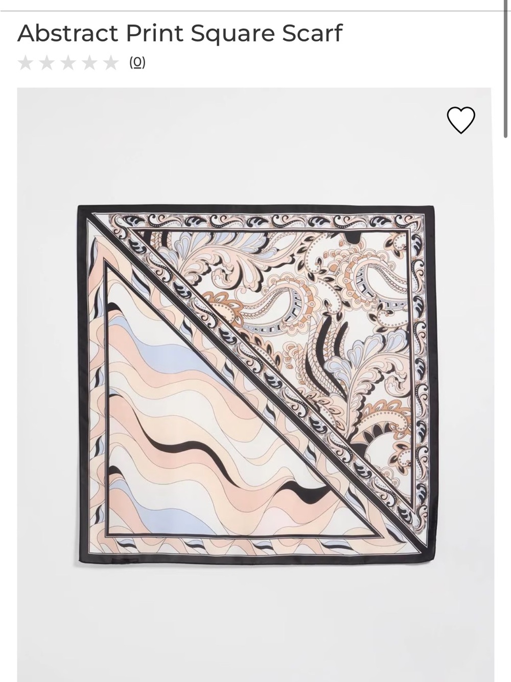 WHBM Abstract Print Square Scarf in Multi-Color